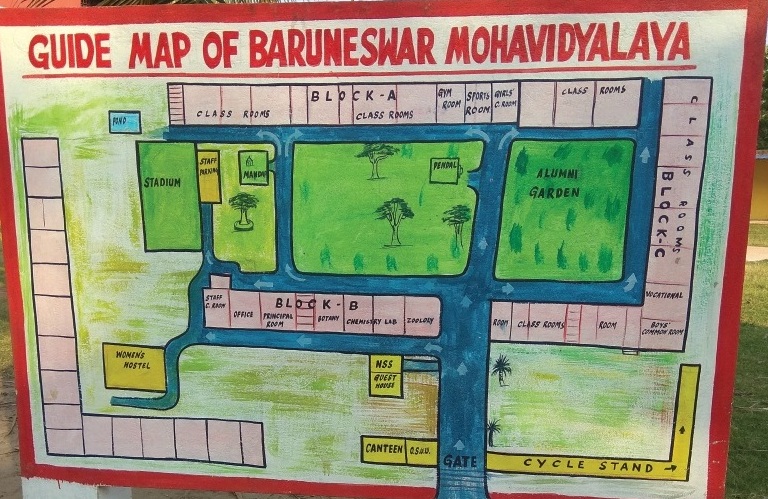 Baruneswar Mohavidyalaya campus map